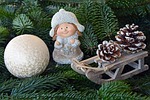 christmas, girl, figure