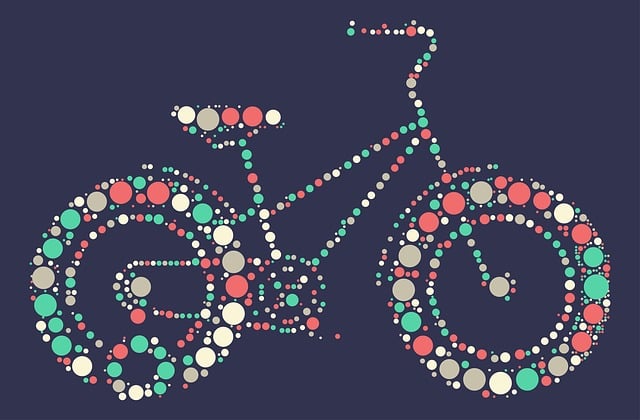 Free bike mountain bike environmental friendly illustration