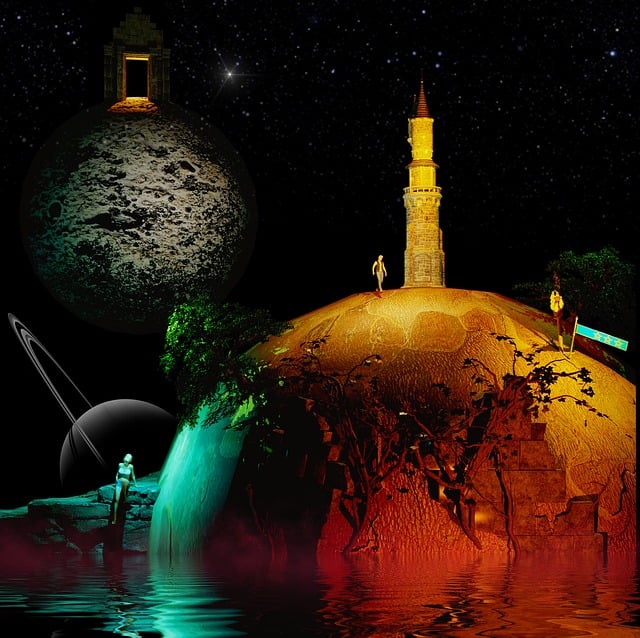 Free planets space solar system illustration