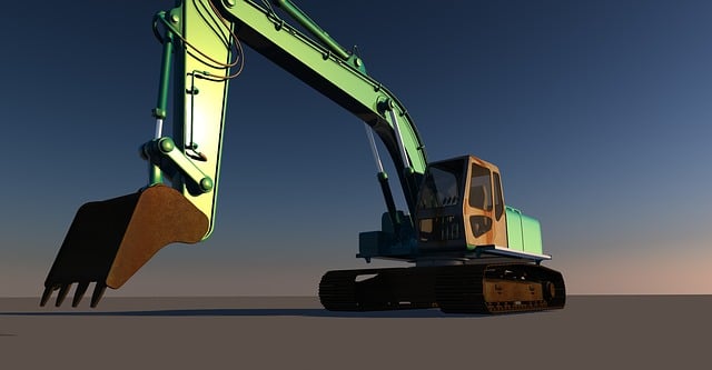 Bagger, Schaufel, Baumaschine