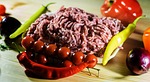 goat's flesh, forcemeat, meat