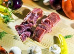 goat's flesh, forcemeat, meat