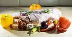 goat's flesh, forcemeat, meat