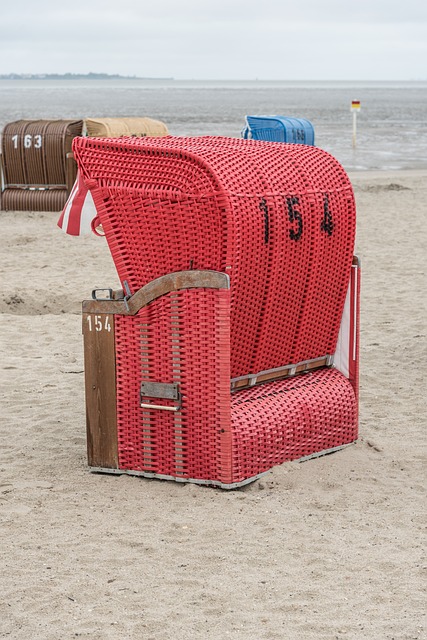 Free Beach Chair North Sea photo and picture