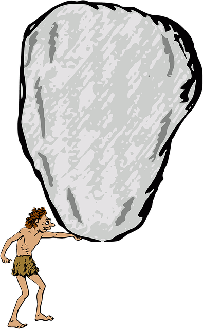 Free stone rock boulder illustration