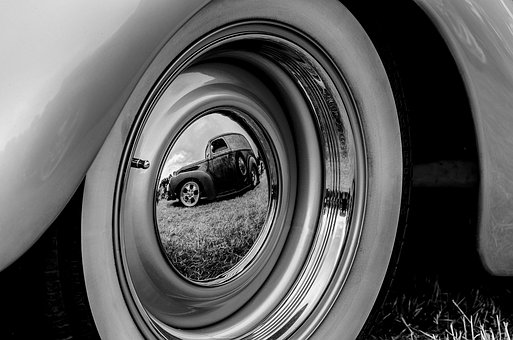 Wagen, Schwarz, Weiß, Auto, Automobil