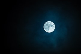 Moon, Full Moon, Sky, Nightsky