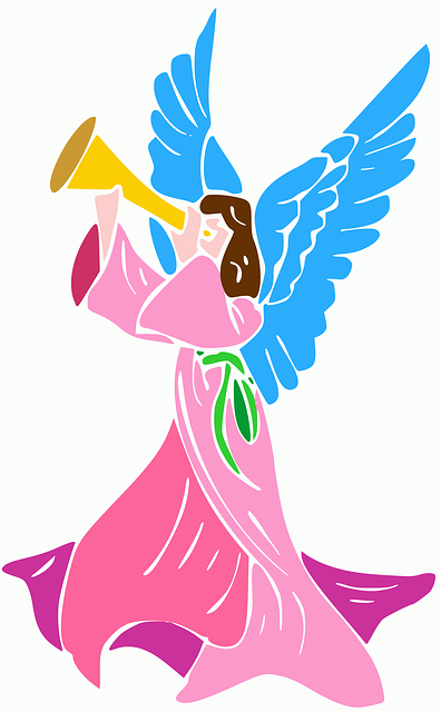 Free angel trumpet rose illustration