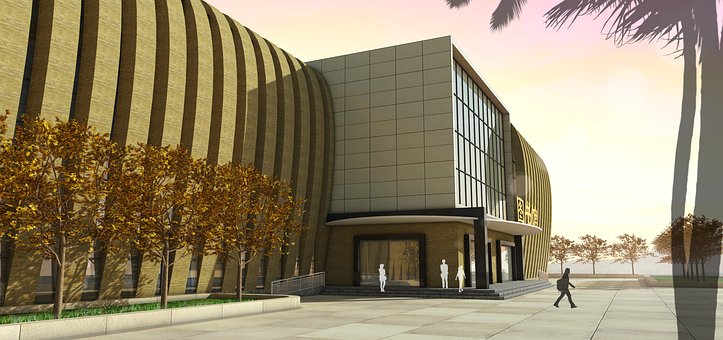 Bibliotheek, Gebouw, Schetsen