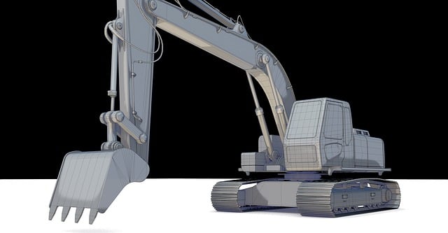 Bagger, Schaufel, Baumaschine
