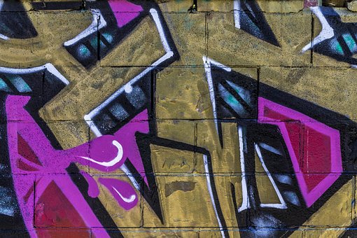 Graffiti, Pozadí, Grunge, Street Art
