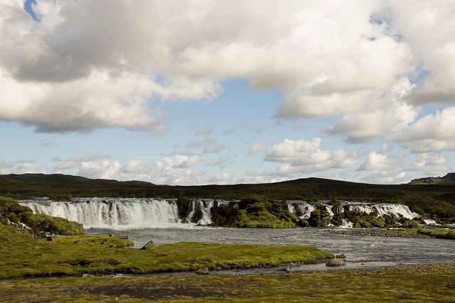 Island, Falls, Grøn, Natur