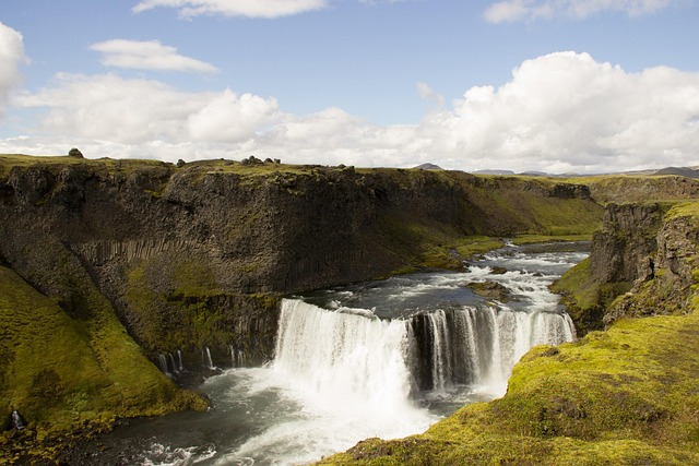 Island, Falls, Grøn, Natur