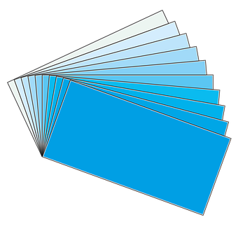 Farbfelder, Tafel, Cyan