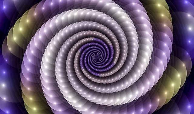 Free fractal strings pattern illustration