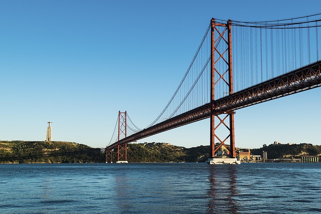 Abril, Lissabon, Brug, Portugal, Tejo