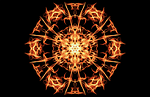 pentagram, fire, magic