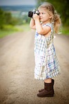 blonde, child, country