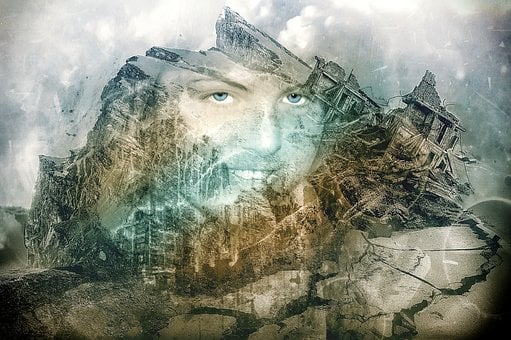 Felsen, Digitale Kunst, Composing