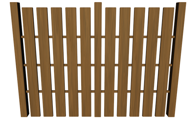 Free fence wood isolated illustration
