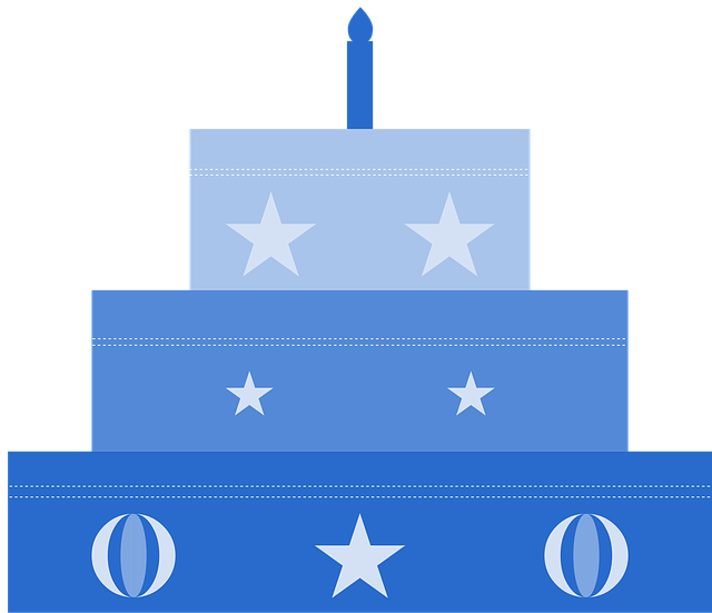 Free cake boy blue illustration
