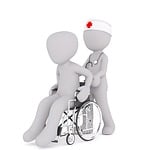 patient care, white male, 3d model