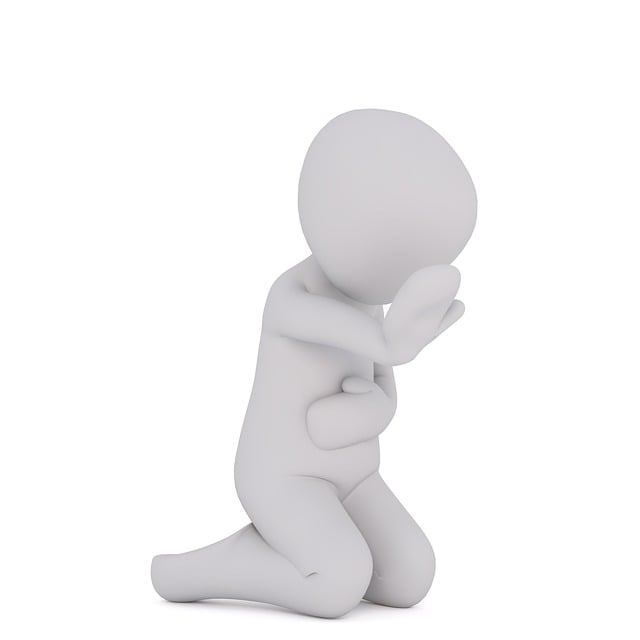 Free pain white male 3d model illustration
