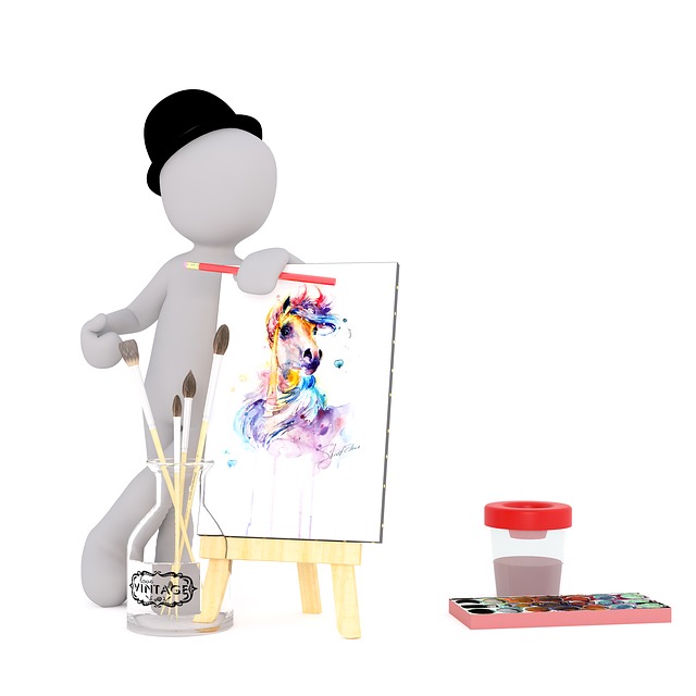 Pintar, Hombre Blanco, Modelo 3D