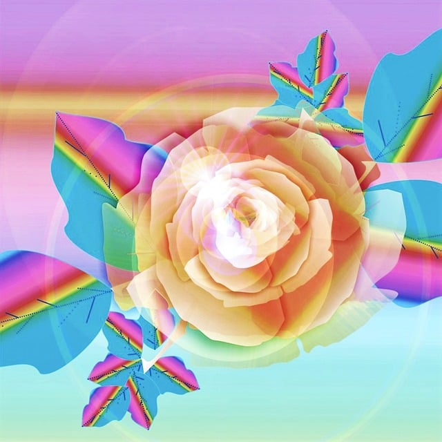 Free group roses pearly illustration