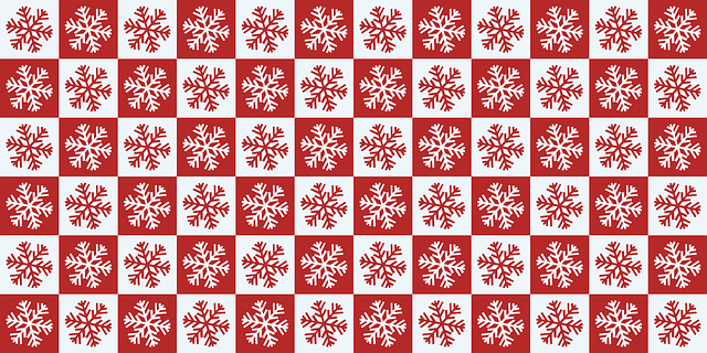 Free snowflake red white vector