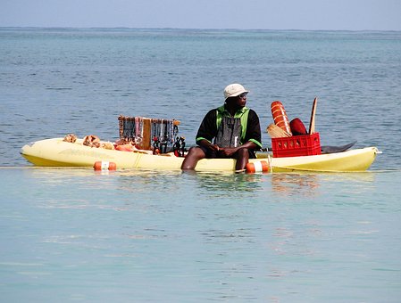 Jamaika, Strand, Boot, Reisen, Ferien