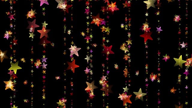 Free christmas stars advent illustration