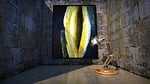 painting, art, lamp