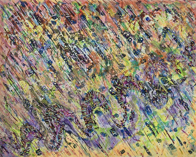 Arte, Moderno, Cuadro, Acrílico, Lienzo