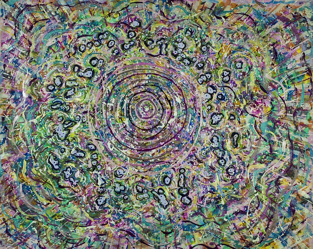 Arte, Moderno, Cuadro, Acrílico, Lienzo