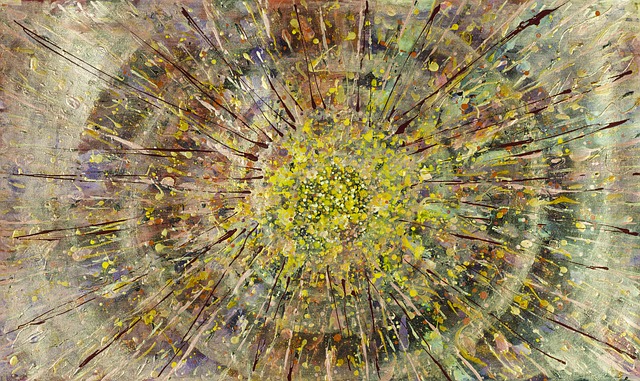 Arte, Moderno, Cuadro, Acrílico, Lienzo