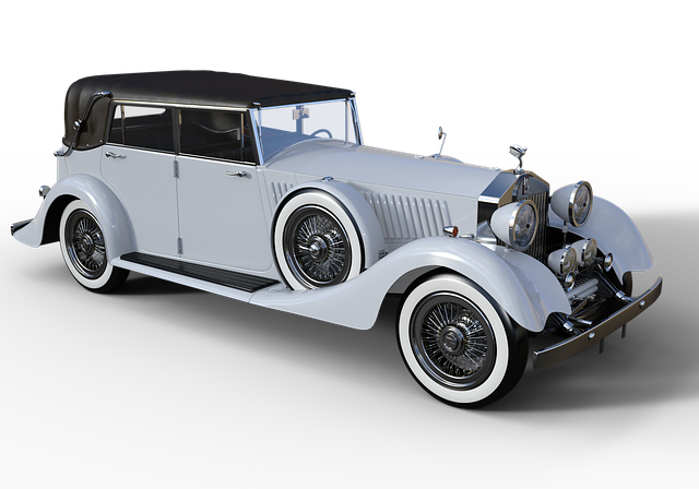 Free antique car jaguar mark 4 illustration