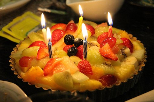 Kake, Frukt, Gratulerer Med Dagen
