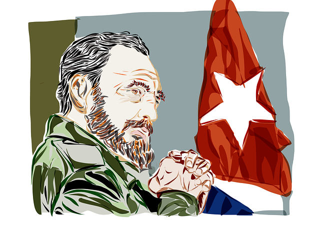Free fidel castro cuba illustration