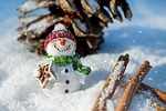 snow man, snow, winter