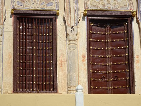 Dør, Døre, Palads, Rajasthan, Indien