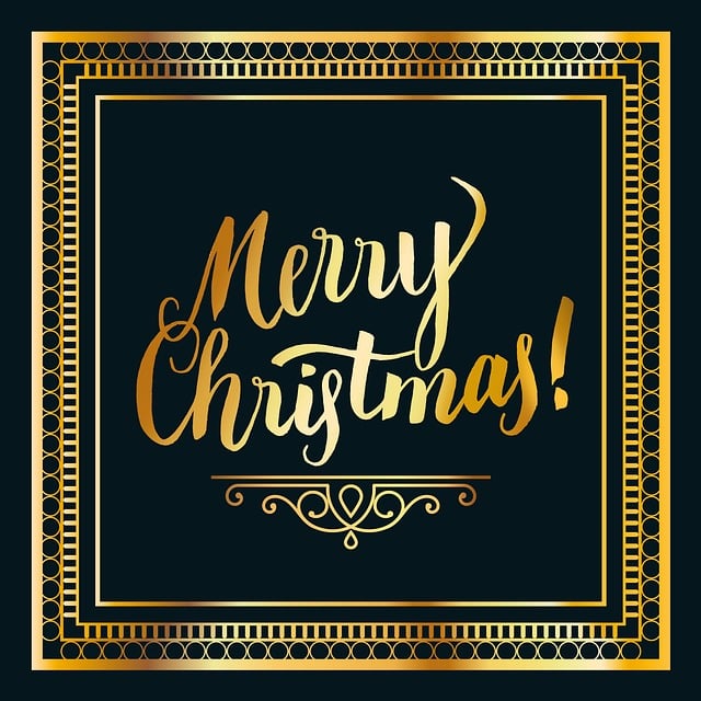 Free christmas gold black illustration