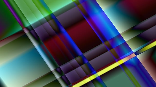 Free glass metallic rods illustration