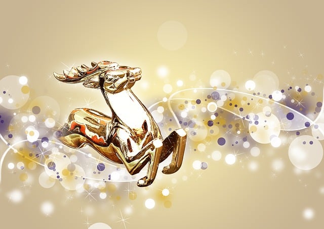 Free christmas deer festive illustration