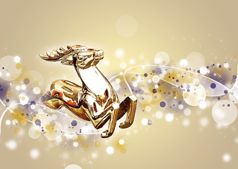 Free Christmas Deer illustration and picture