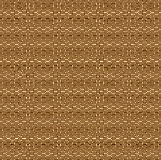Free template honeycomb pattern brown illustration
