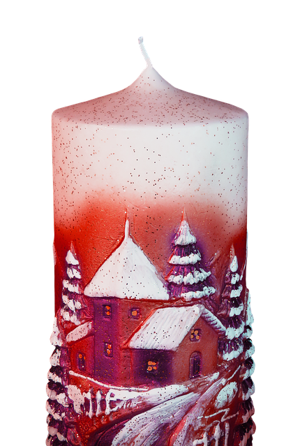 Free christmas candle candlelight illustration