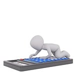 calculation, white male, 3d model