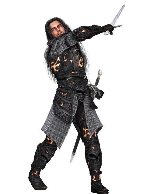 Mann, Krieger, Rüstung, Mittelalterlich