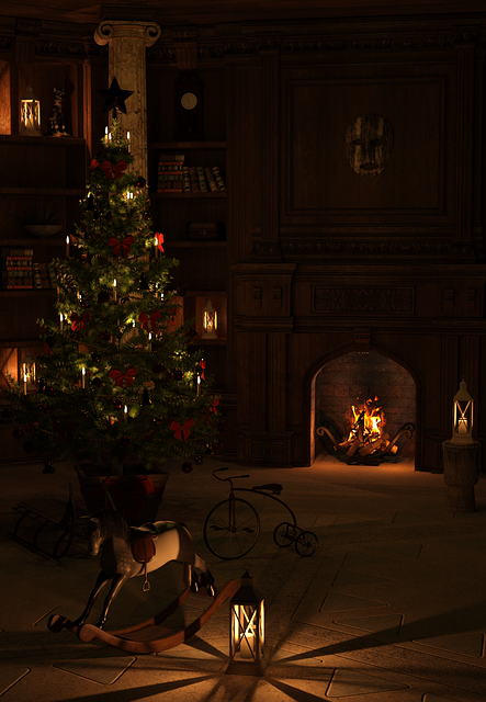 Free christmas christmas eve the atmosphere illustration